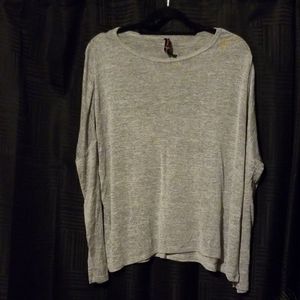 Betsey Johnson Performance Gray Top size M